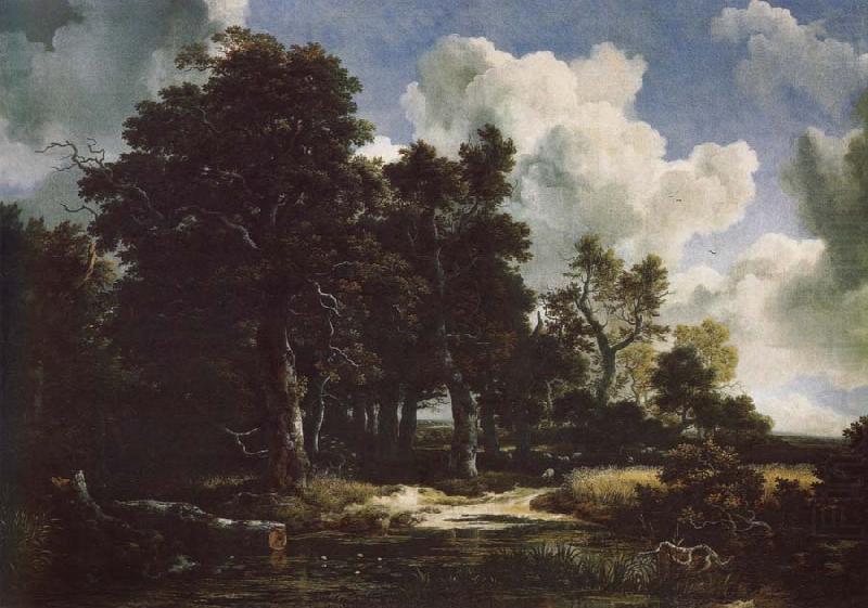 Jacob van Ruisdael Edge of a Forest with a grainfield china oil painting image